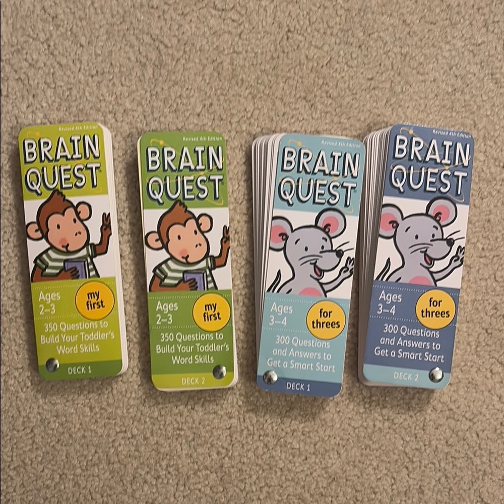 Brain Quest Toddler Card Decks